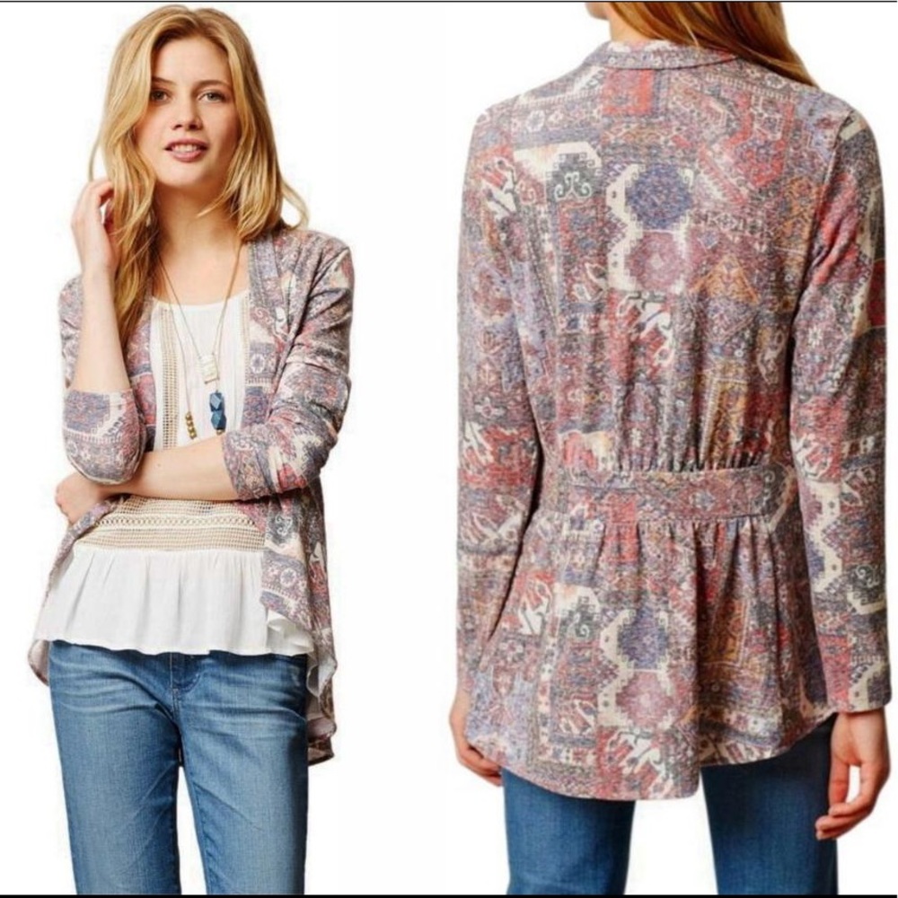 Anthropologie Made in SF Multicolor Cardigan